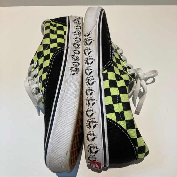Vans green checkerboard shoes - Picture 8 of 9